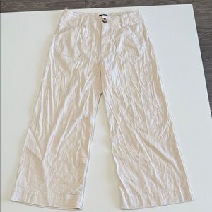 Maeve by Anthropologie The Colette Magic Fabric Crop Wide-Leg Pants Sz 27P